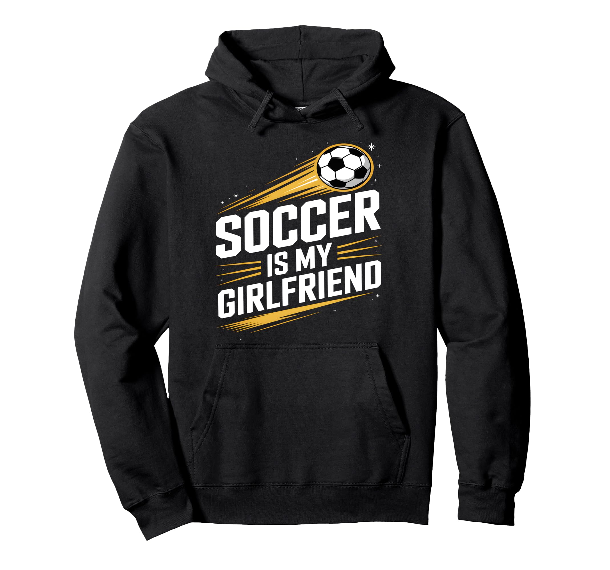 Soccer Is My Girlfriend Funny Sports Hoodie - Streetwear Style for Adults