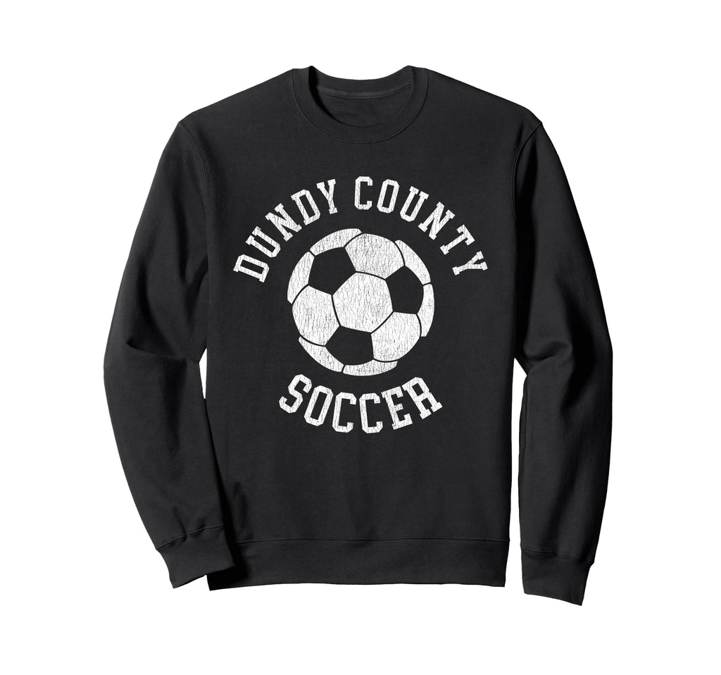Dundy County Soccer Distressed 90S Sweatshirt - Novelty Apparel for Adults