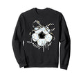 2 Sided Soccer Mom Mama Checkered Sweatshirt - Novelty Apparel Men Women