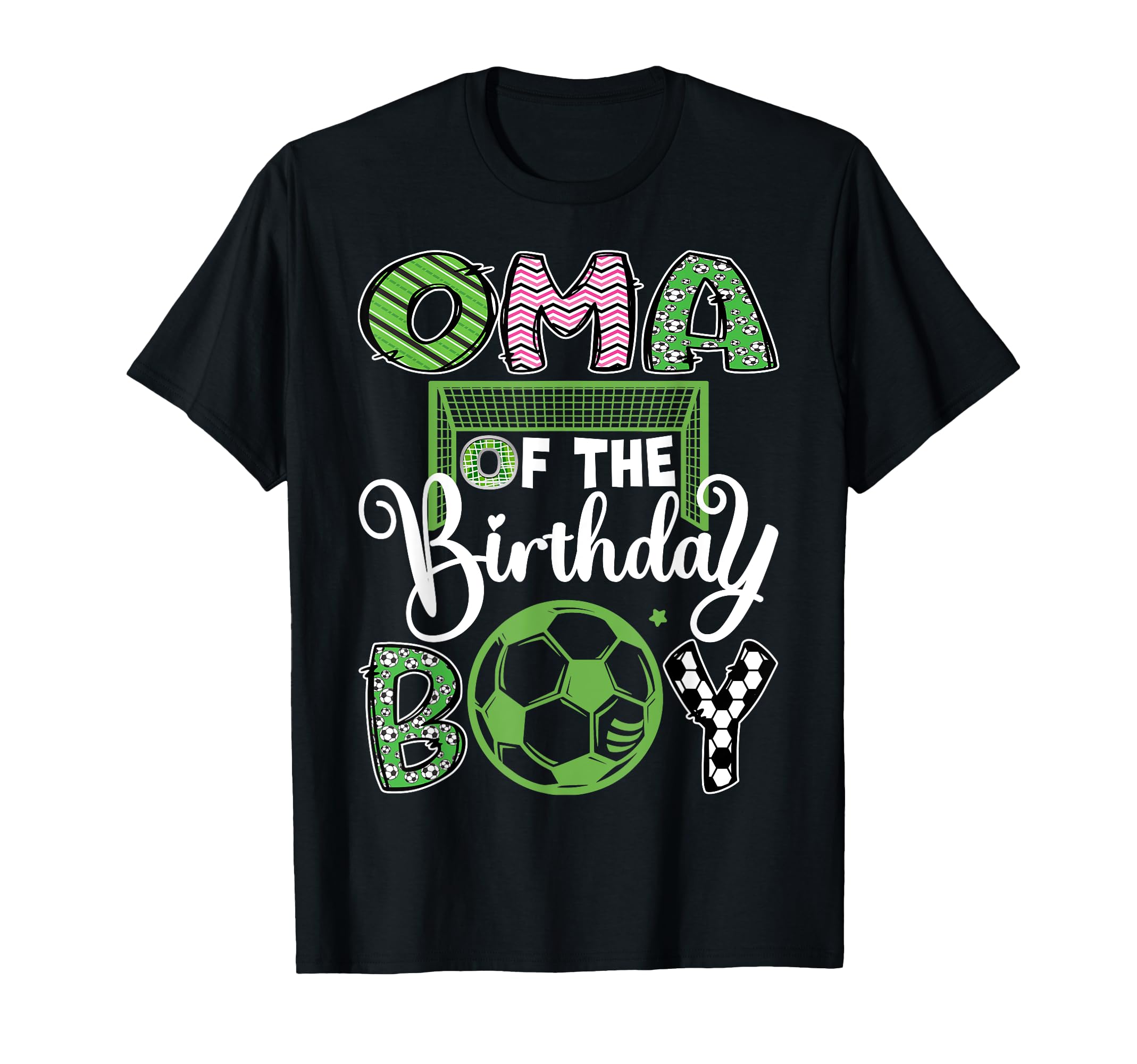 Oma Birthday Soccer Player Birthday T-Shirt - Fun Novelty Design Unisex