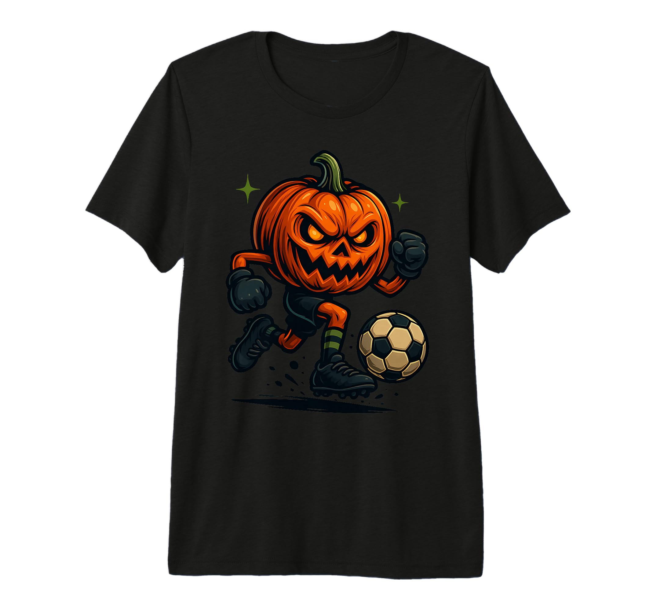 Halloween Scary Pumpkin Showing T-Shirt - Minimalist Print Men Women