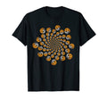 Soccer Pumkin Spiral Funny Halloween T-Shirt - Custom Art Print Unisex