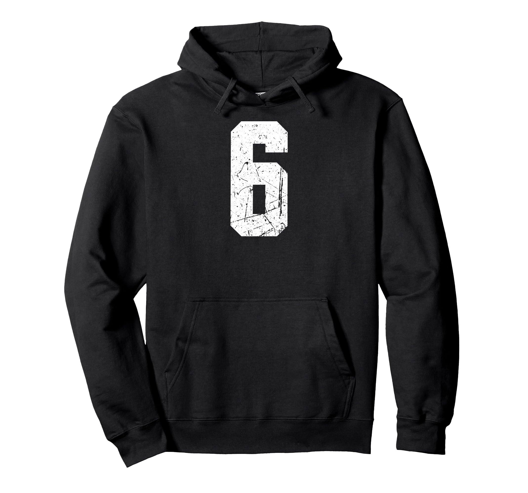 Sport Team Number 6 Hoodie - Aesthetic Graphic for Adults