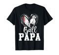 Ball Papa Baseball Soccer Papa T-Shirt - Minimalist Print Men Women