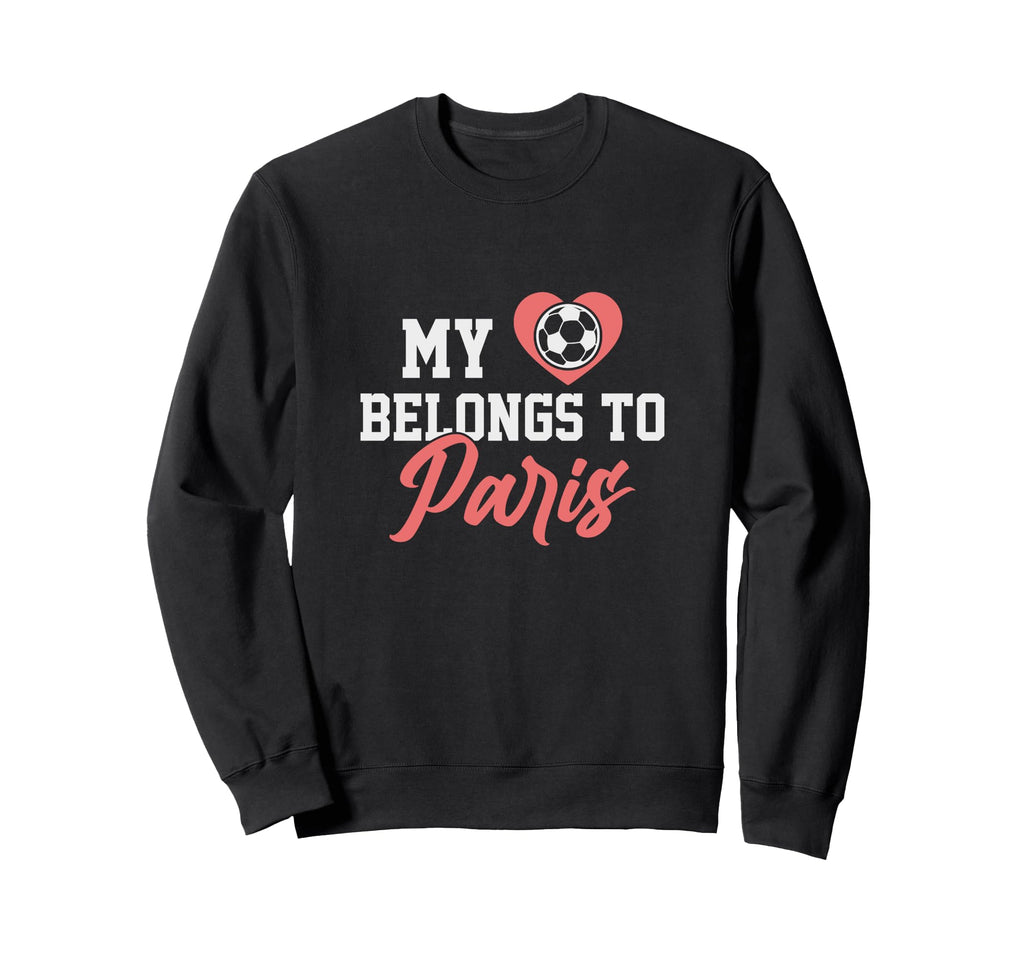 My Heart Belongs To Paris Soccer Sweatshirt - Streetwear Style for Adults