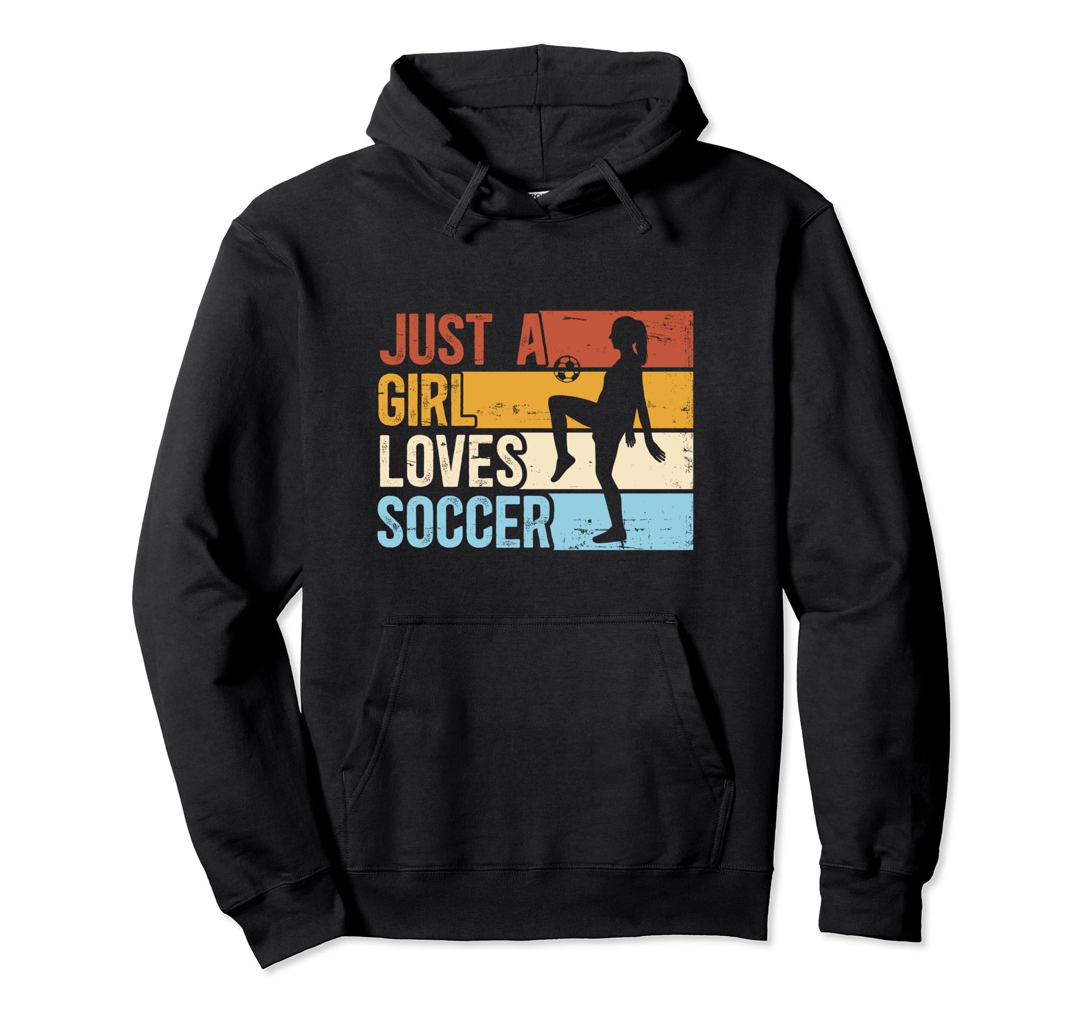 Just Who Loves Soccer Funny Sport Hoodie - Unique Graphic Unisex