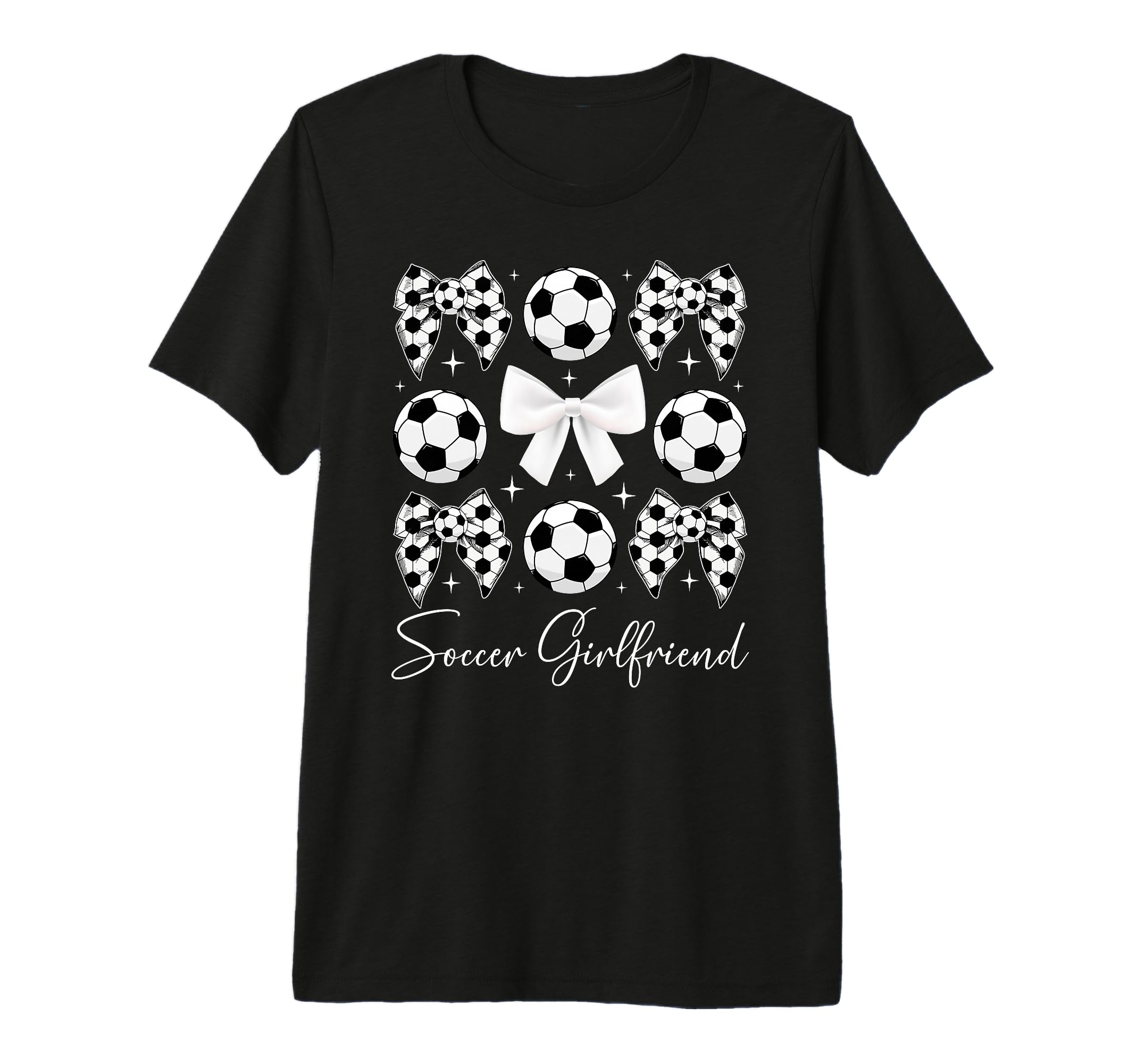Soccer Girlfriend Coquette Girlfriend T-Shirt - Trendy Graphic Men Women
