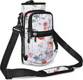 icolor Water Bottle Carrier Bag with Strap 25/32/40 oz Crossbody Bottle Holder with Phone Pocket Sling Sleeve Insulated Neoprene Water Bottle Pouch for Walking Travelling