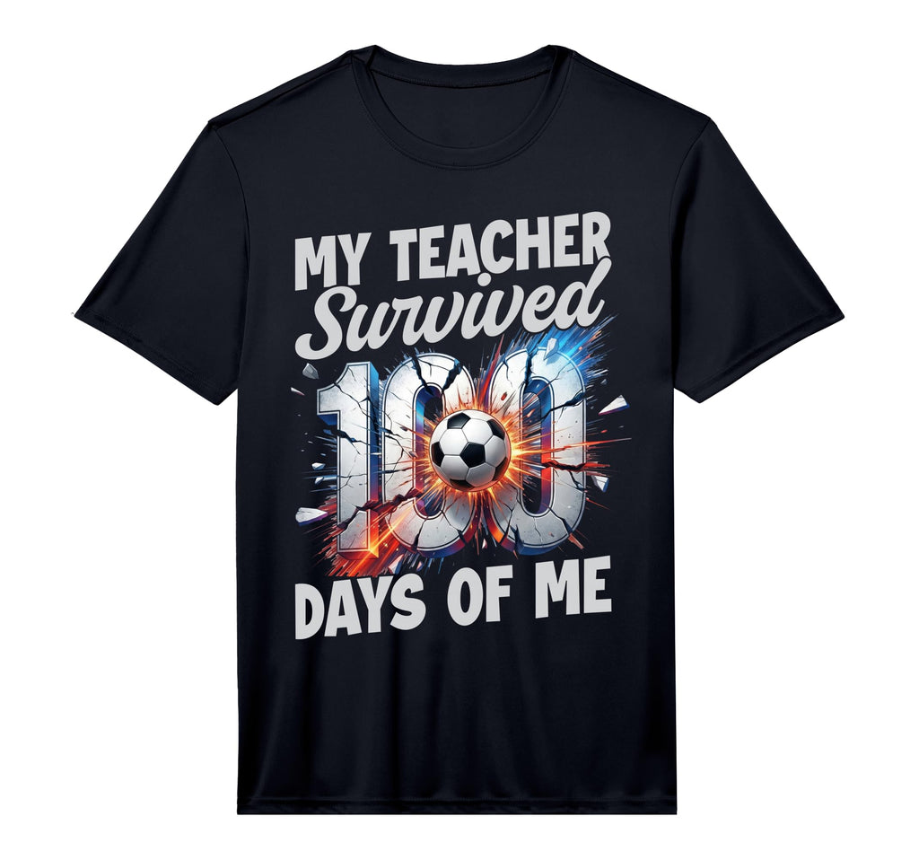Teacher Survived 100 Days Me 100Th T-Shirt - Fun Novelty Design Men Women