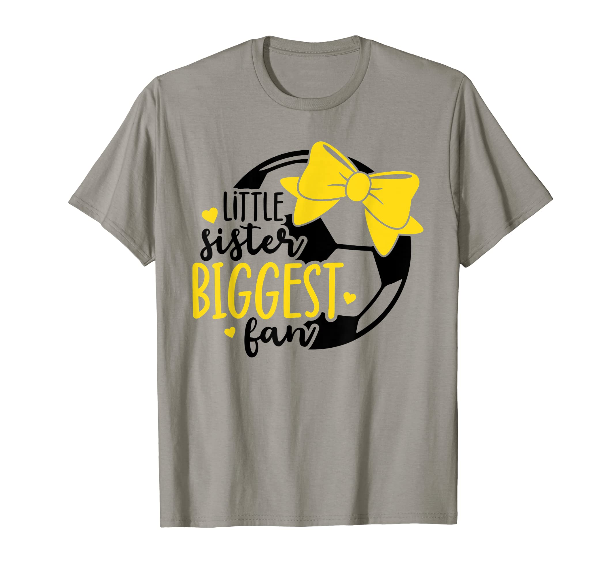 Little Sister Biggest Fan Soccer T-Shirt - Streetwear Style for Adults