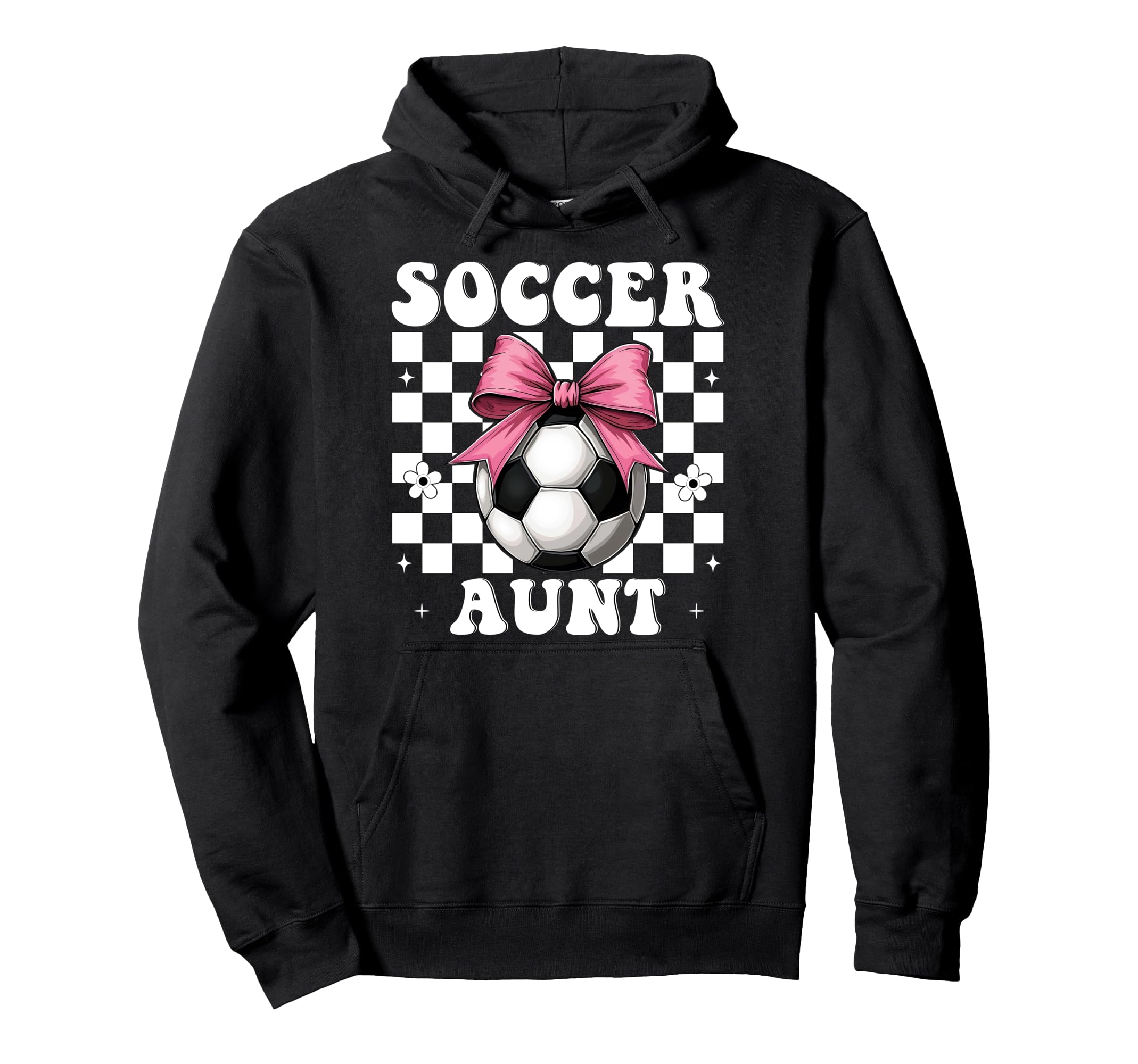 Soccer Aunt Soccer Auntie Coquette Hoodie - Casual Everyday Wear Men Women