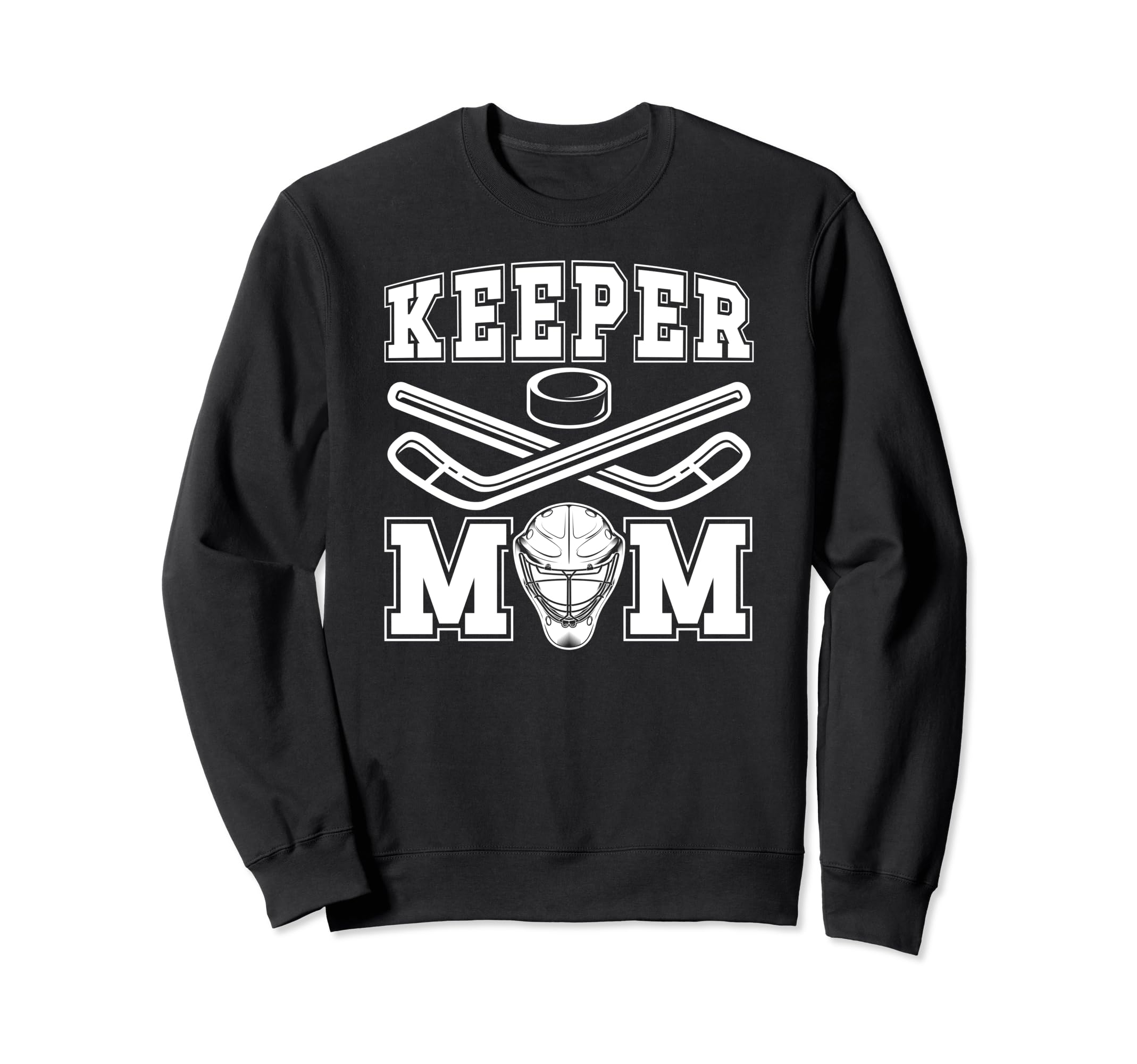 Ice Hockey Keeper Mom Ice Hockey Sweatshirt - Trendy Graphic Unisex