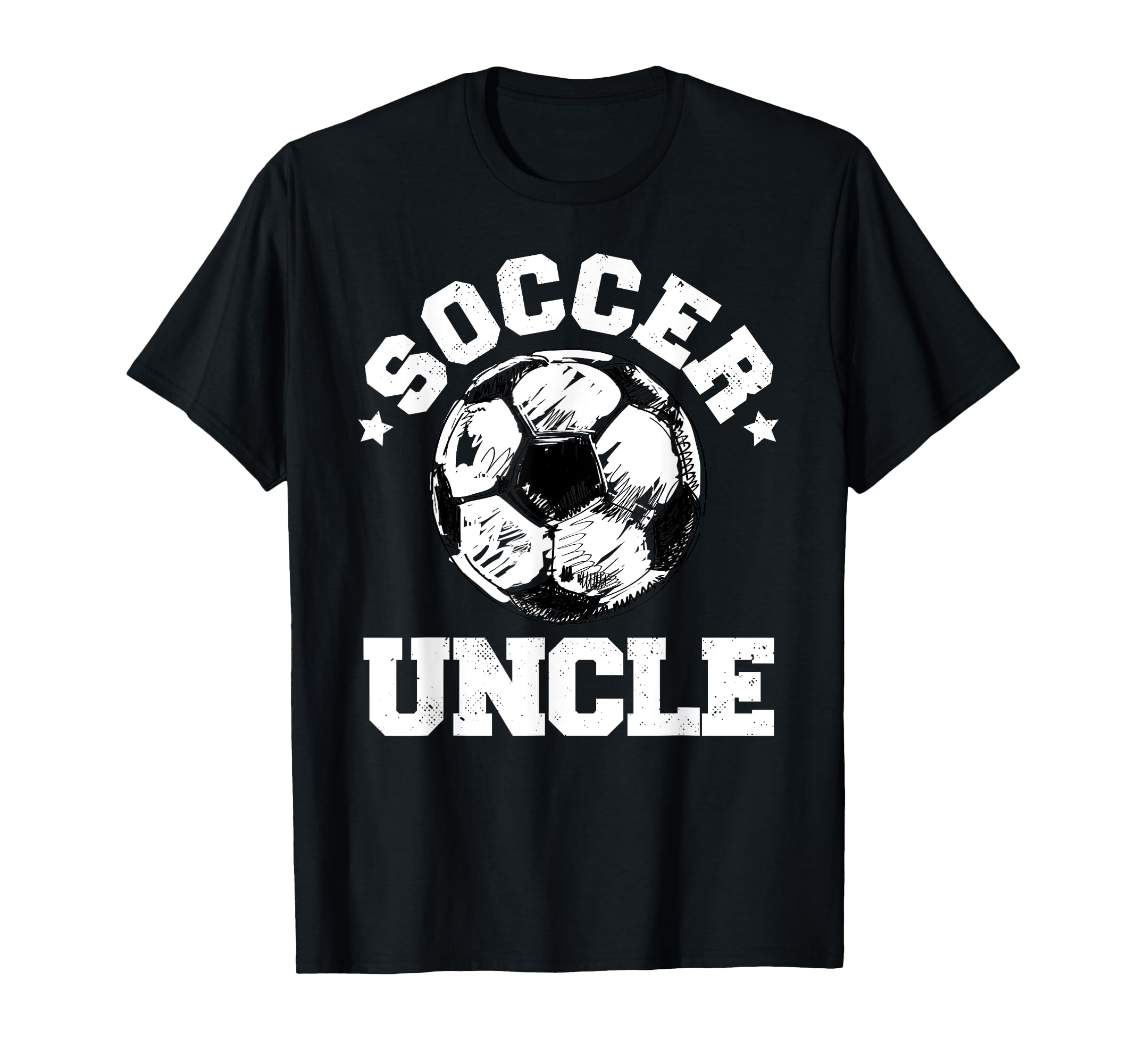 Soccer Uncle Soccer Ball Distressed T-Shirt - Custom Art Print Men Women