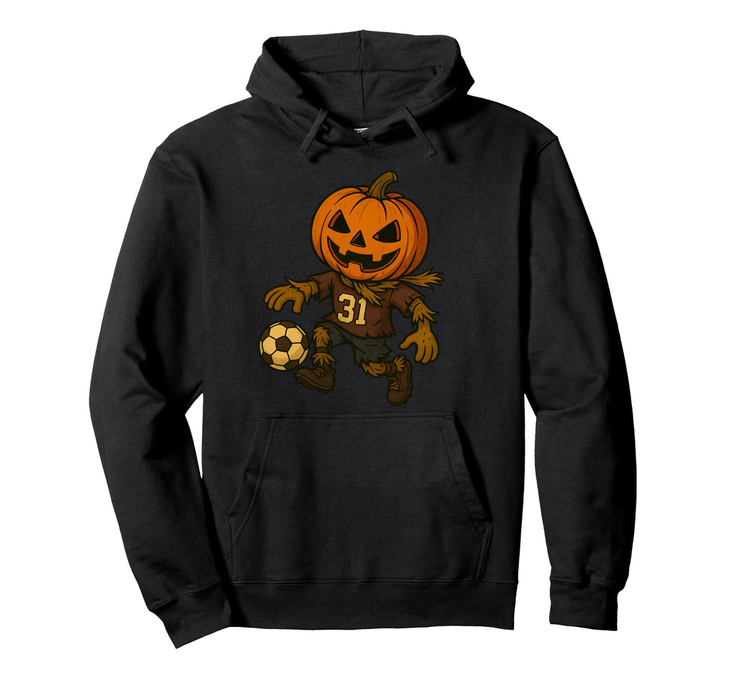 Spooky Soccer Player Halloween Hoodie - Custom Art Print for Adults
