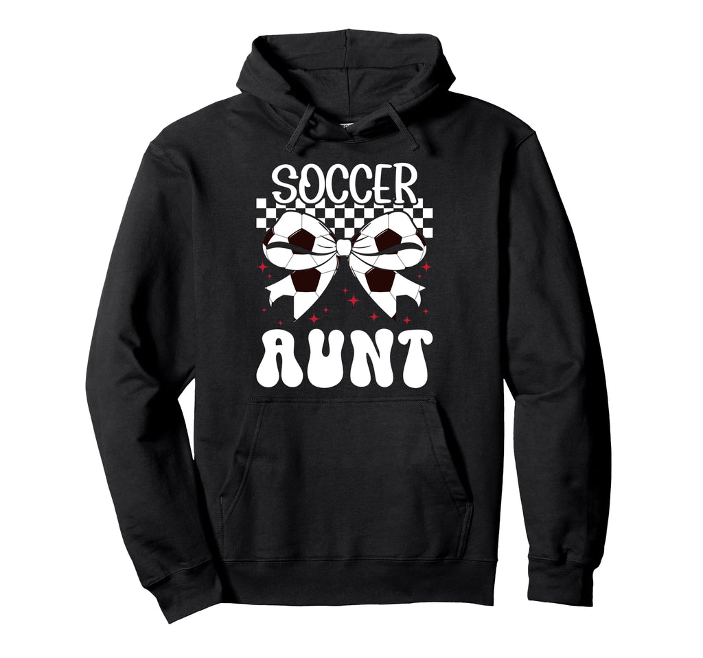 Soccer Aunt Soccer Player Auntie Hoodie - Casual Everyday Wear for Adults