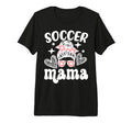 Soccer Mama Messy Bun Soccer Mothers T-Shirt - Streetwear Style Men Women