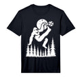 Funny Bigfoot Playing Soccer Sasquatch T-Shirt - Unique Graphic Unisex