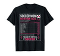 Funny Soccer Mom Nutrition Facts T-Shirt - Fun Novelty Design for Adults
