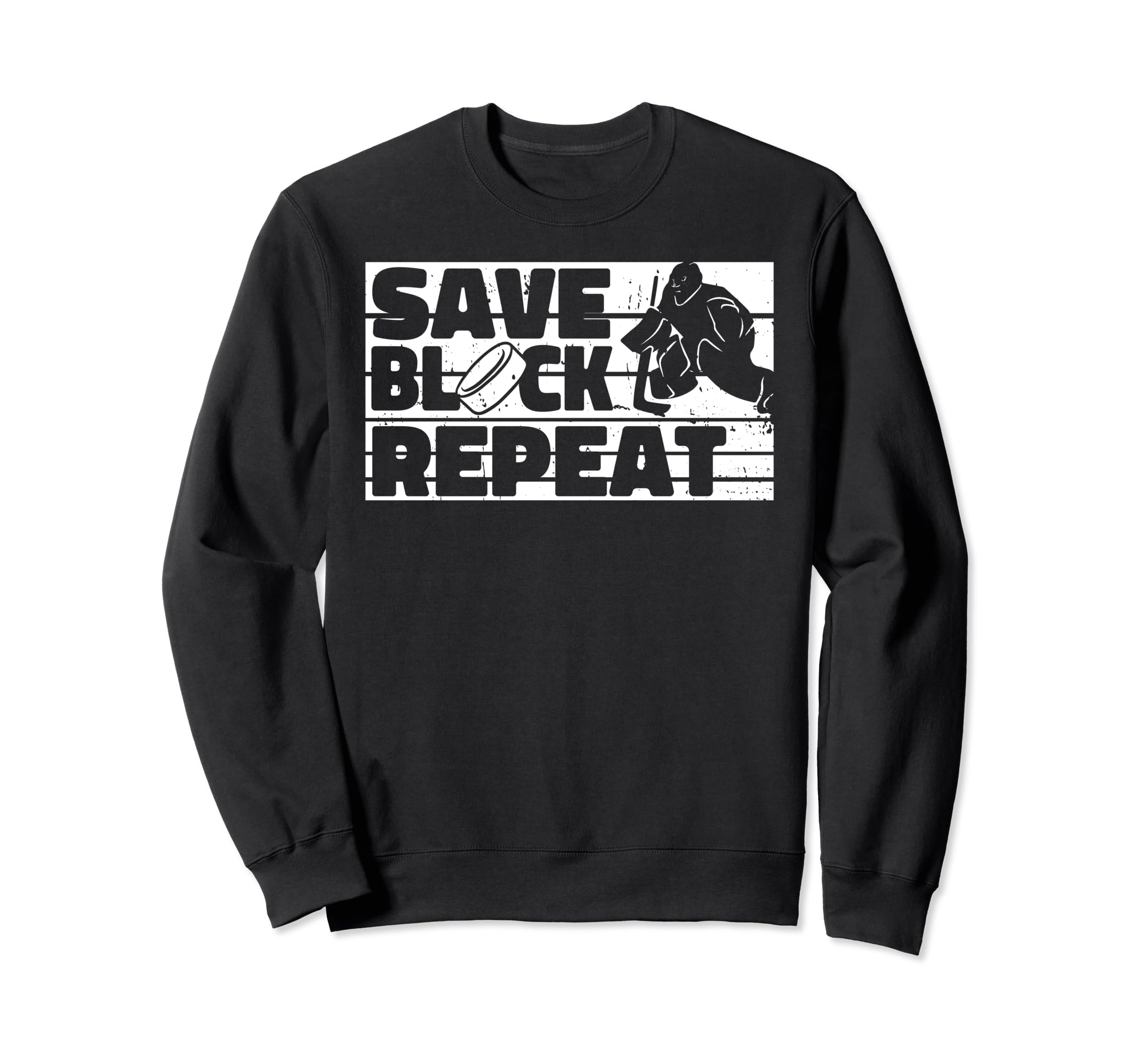 Hockey Goalkeeper Ice Hockey Goalie Sweatshirt - Graphic Print Unisex