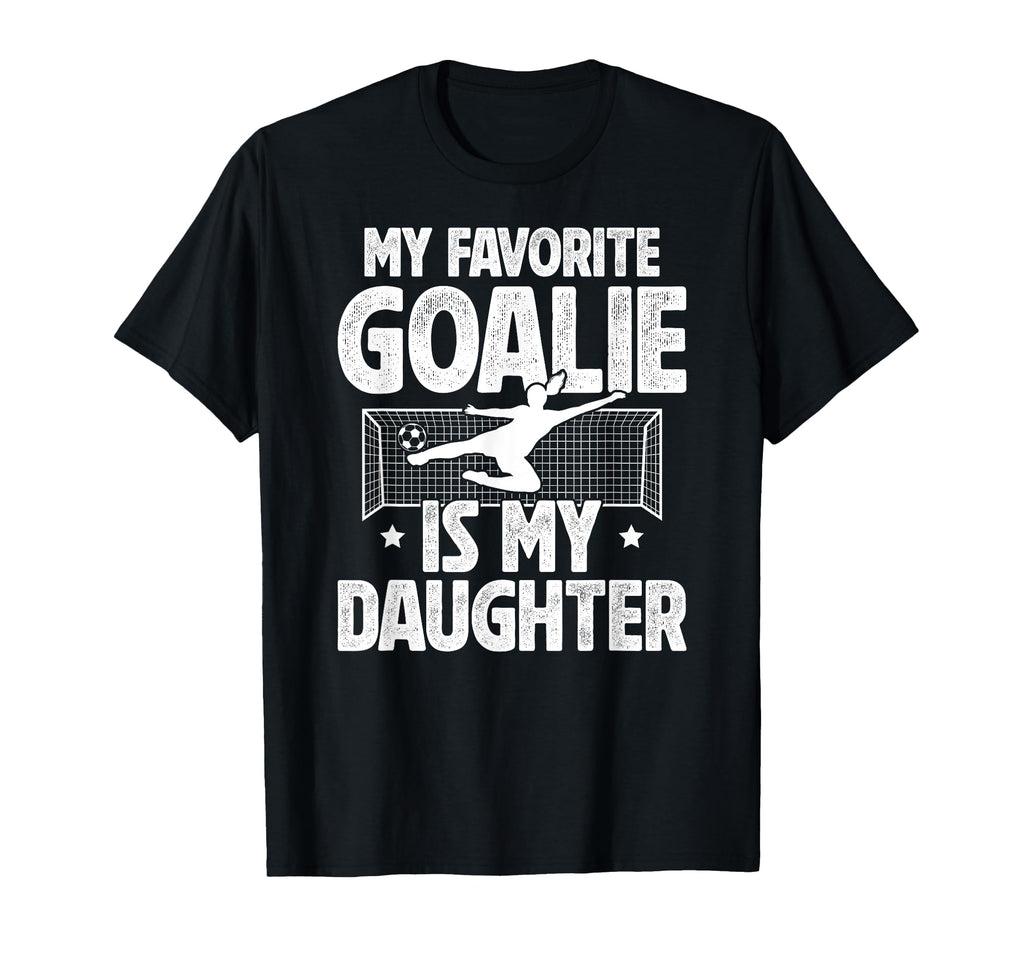 My Daughter Soccer Goalie Dad Soccer T-Shirt - Minimalist Print Unisex