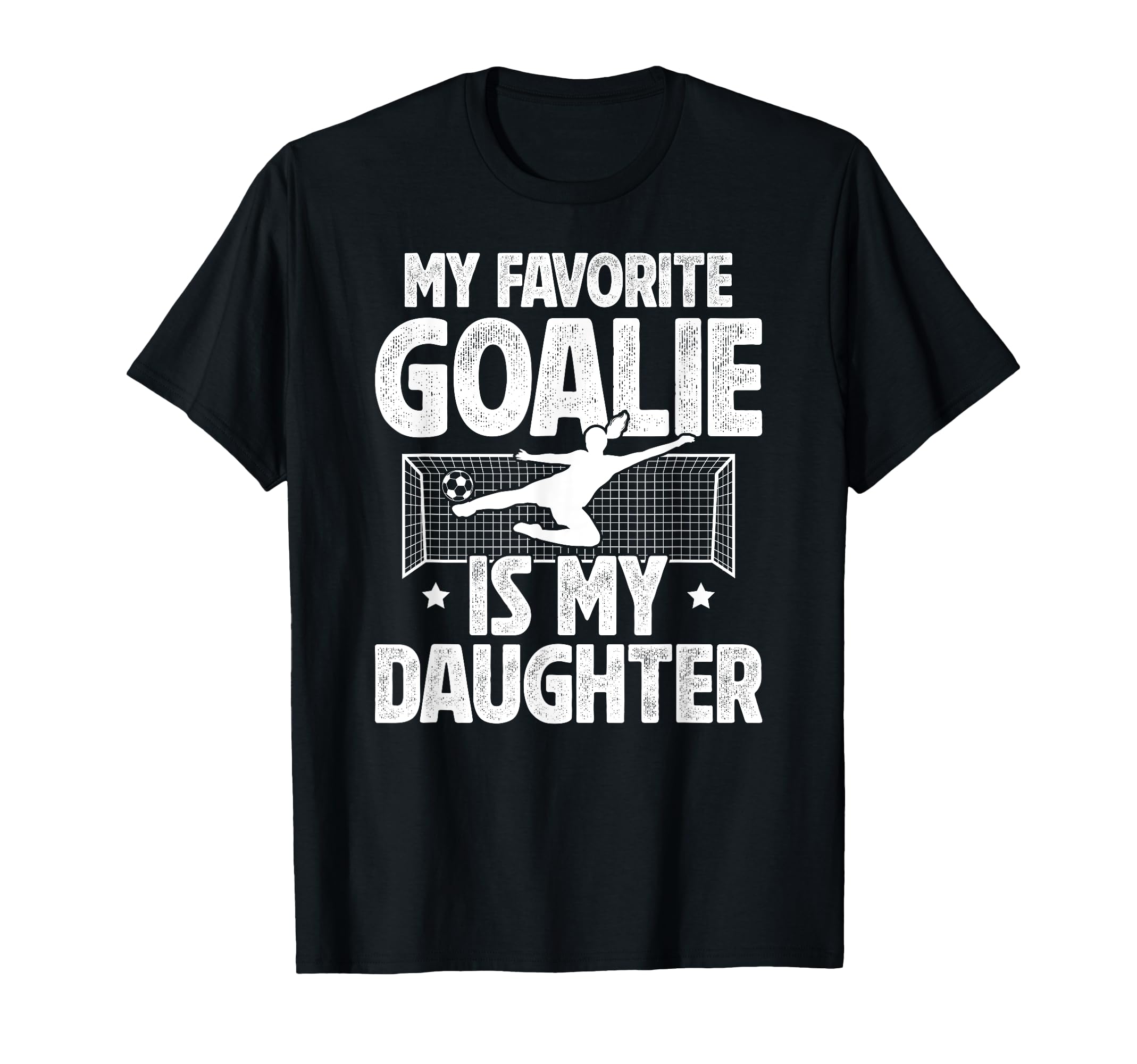 My Daughter Soccer Goalie Dad Soccer T-Shirt - Minimalist Print Unisex