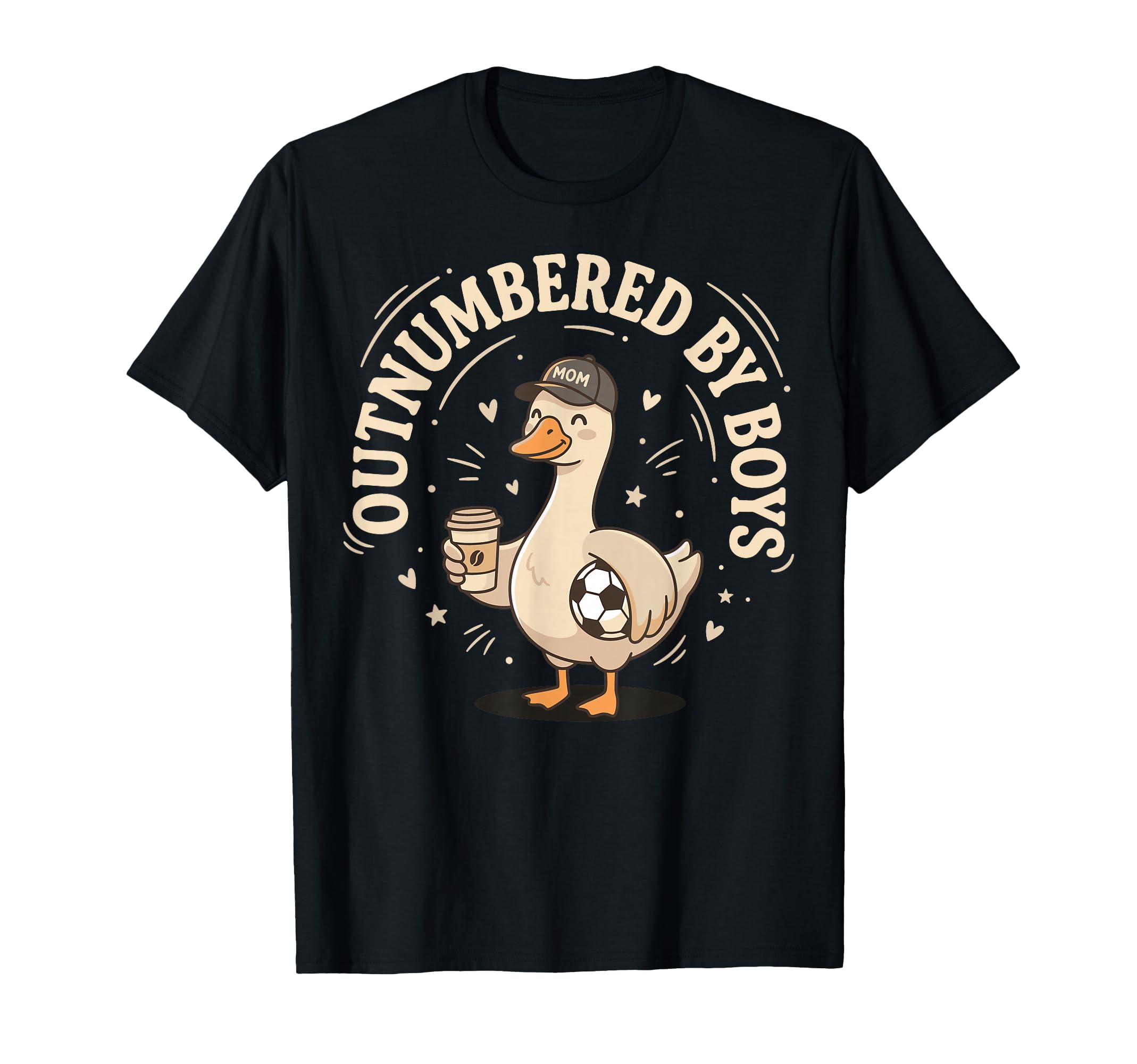 Outnumbered Soccer Mom Funny Goose T-Shirt - Streetwear Style Men Women