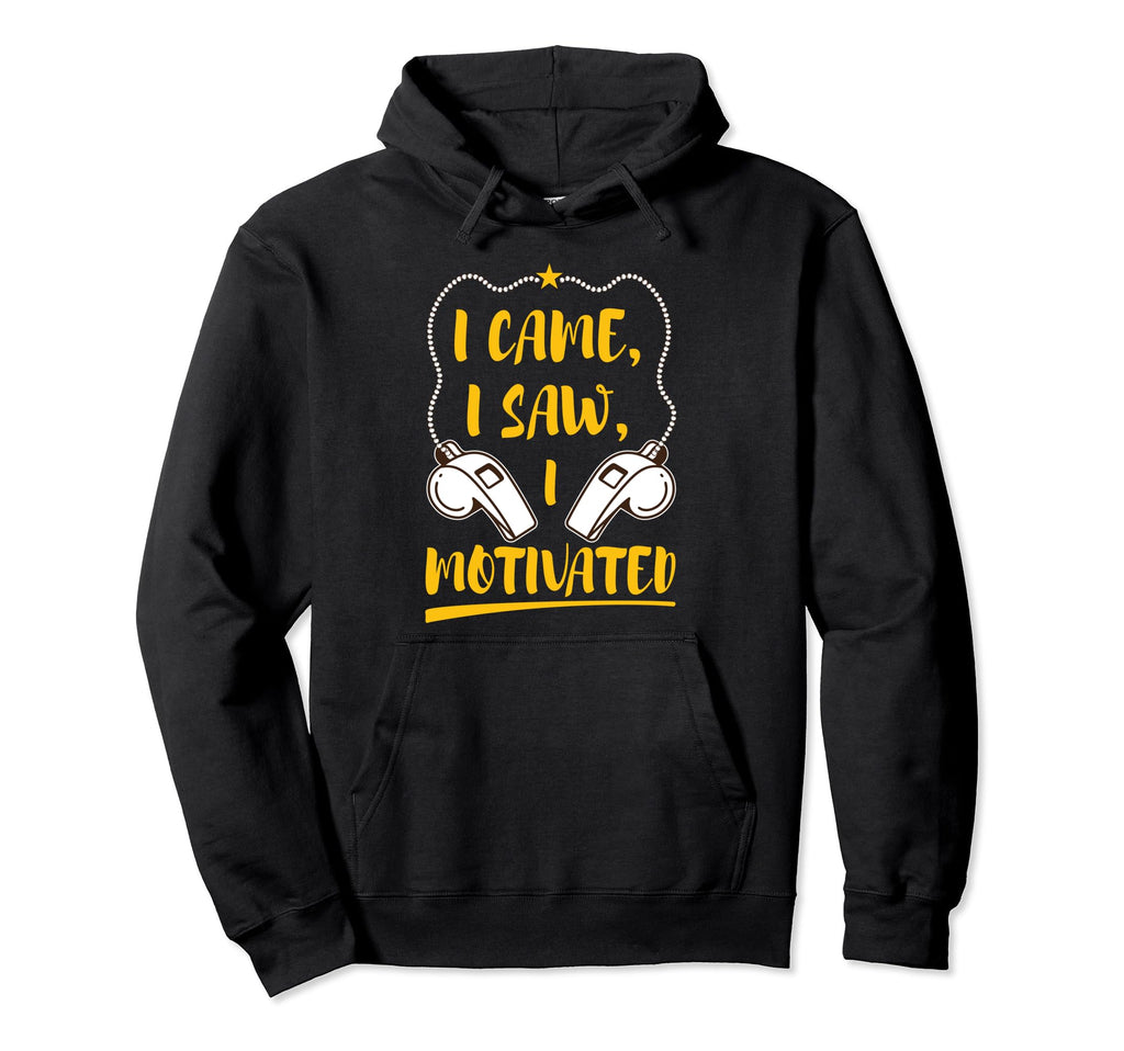 Funny I Came I Saw Veteran Soccer Hoodie - Streetwear Style for Adults