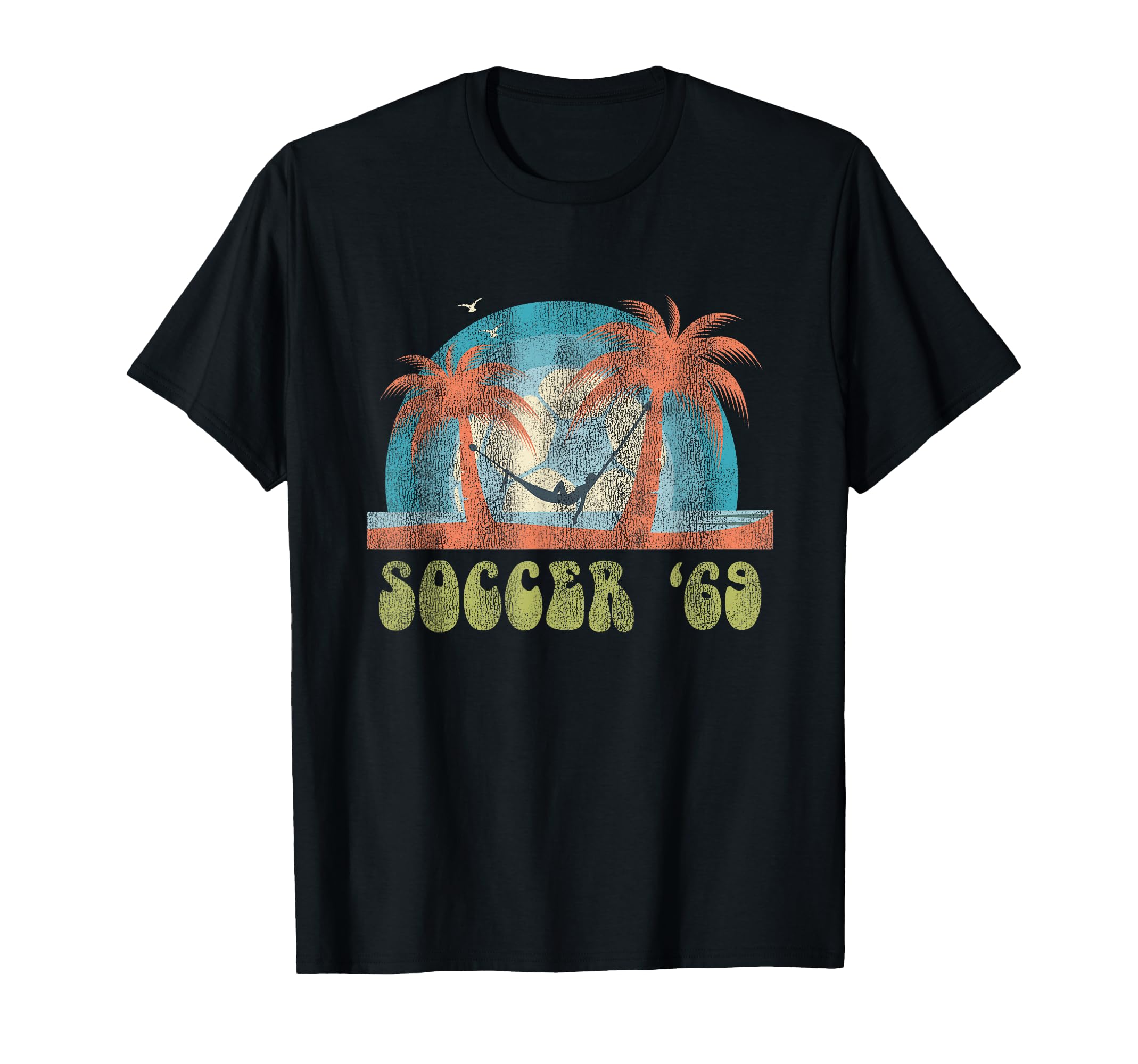 Soccer Beach 60S Hippy Summer T-Shirt - Trendy Graphic Men Women