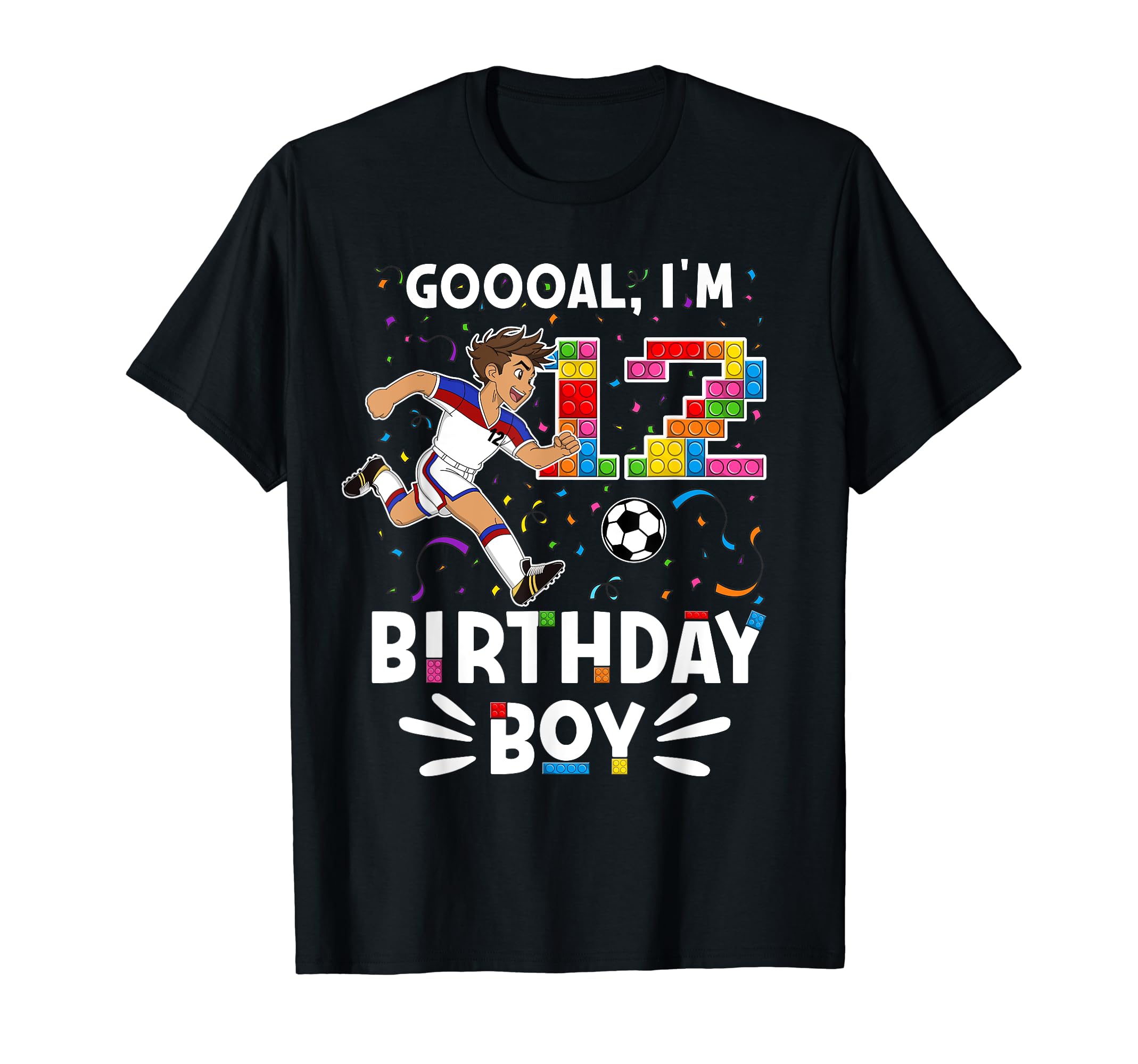Goooal Im 12 I Building Blocks I T-Shirt - Casual Everyday Wear Men Women