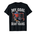 Funny Goalie Ice Hockey Goalkeeper T-Shirt - Trendy Graphic Men Women