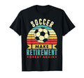 Retirement Great Retired Soccer Player T-Shirt - Fun Novelty Design Unisex