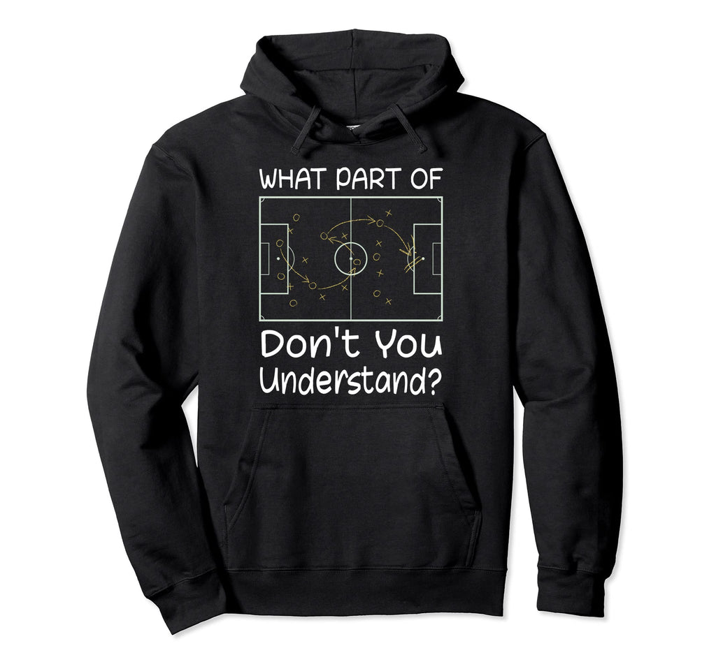 Funny Soccer Coach Tactic Diagram Hoodie - Casual Everyday Wear Unisex
