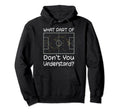 Funny Soccer Coach Tactic Diagram Hoodie - Casual Everyday Wear Unisex
