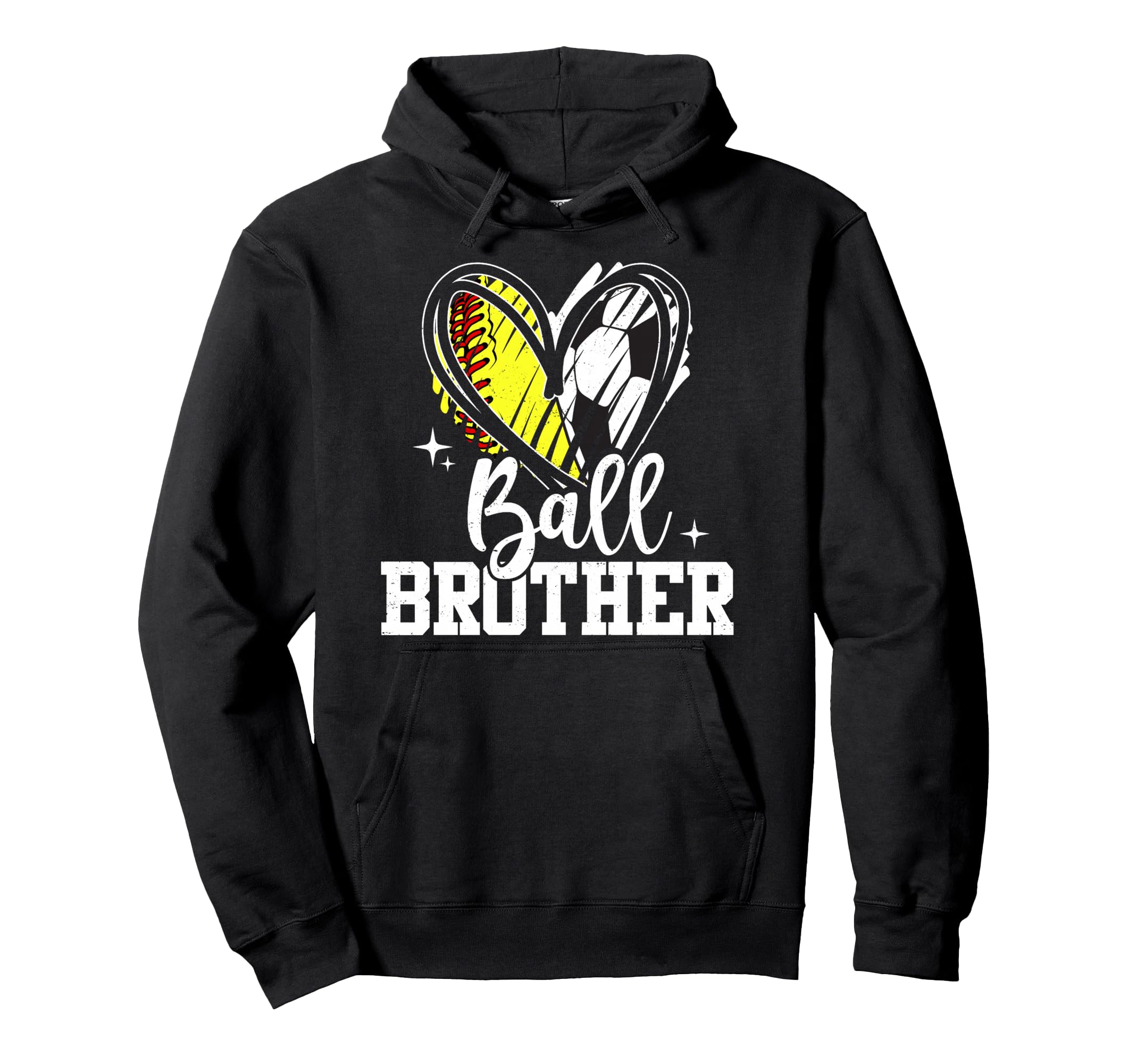 Ball Brother Softball Soccer Ball Hoodie - Casual Everyday Wear Men Women