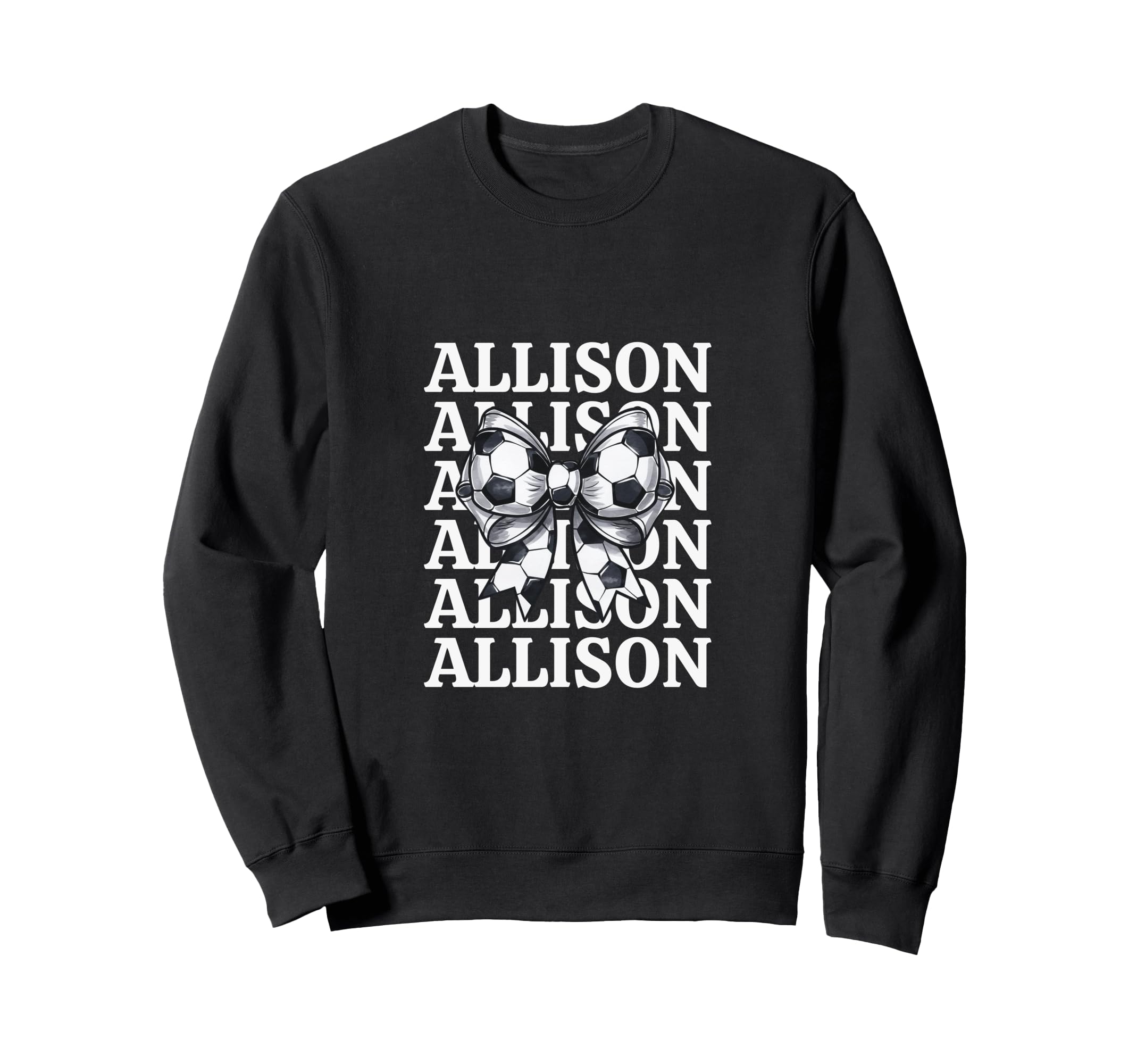 Allison Personalized Coquette Sweatshirt - Custom Art Print for Adults