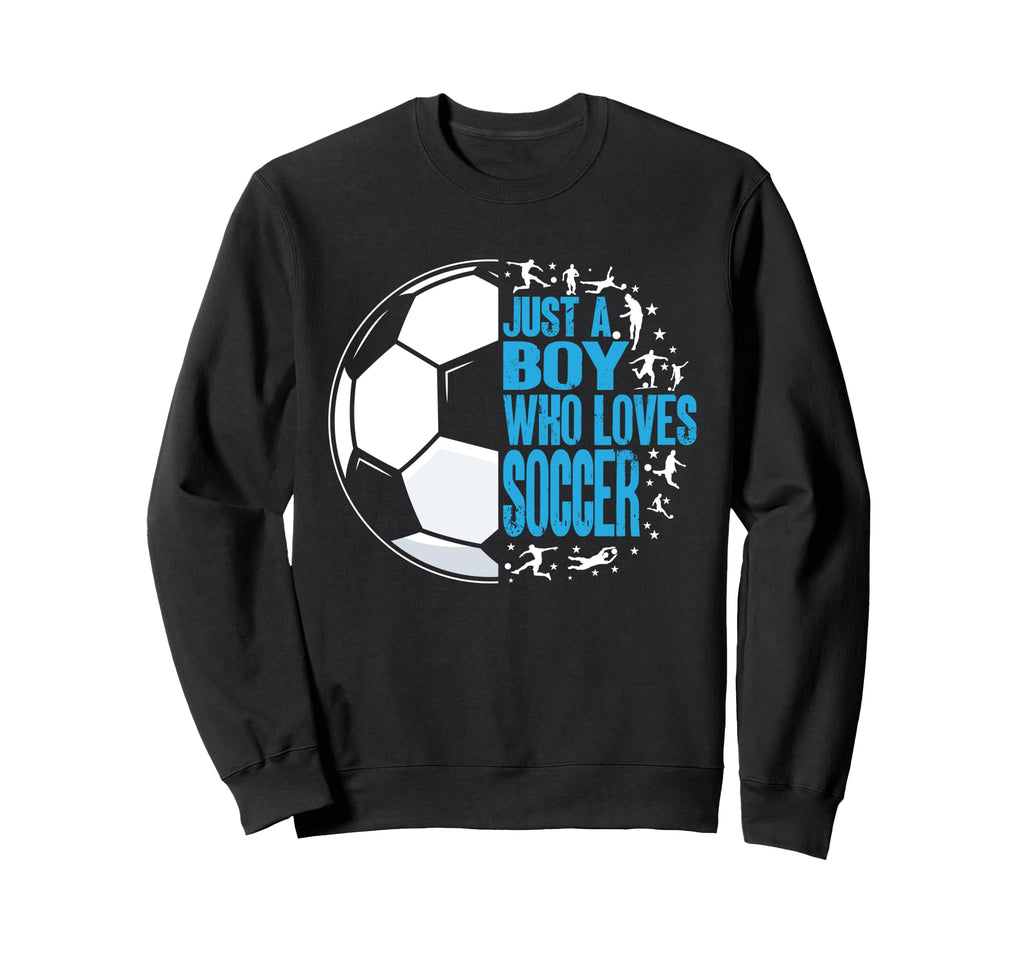 Funny Who Loves Soccer Sweatshirt - Graphic Print for Adults