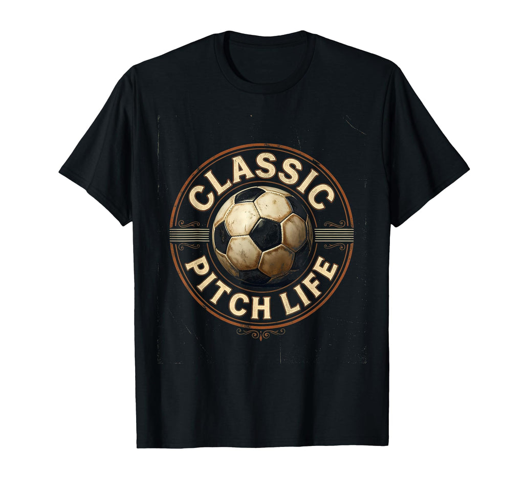 Pitch Life Soccer Ball T-Shirt - Streetwear Style for Adults