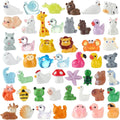 50 Pcs Mini Resin Animals Various Mini Animals Figurines for Farm Animal Figures,Dollhouse,Fairy House Garden,Micro Landscaping