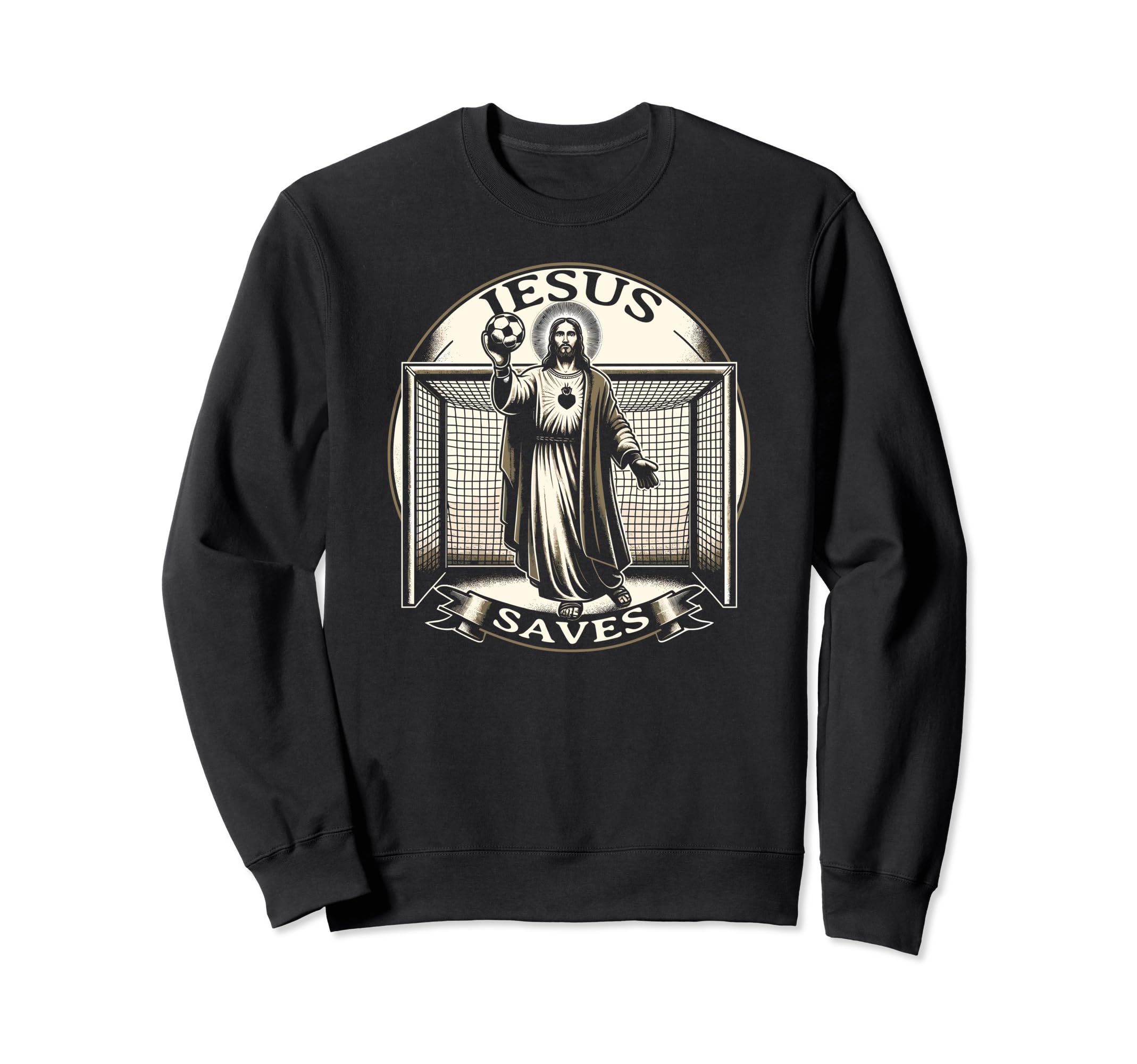 C J S Religious Christian Soccer T-Shirt - Fun Novelty Design Men Women