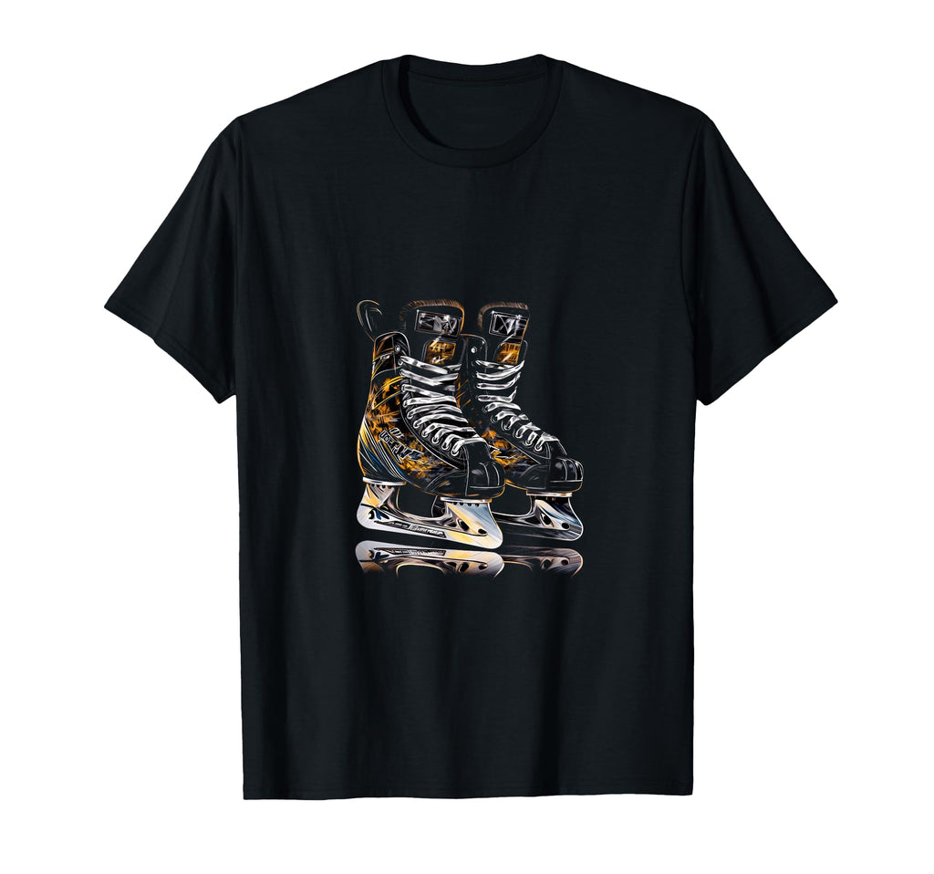 Ice Hockey Skates Ice Hockey T-Shirt - Casual Everyday Wear for Adults