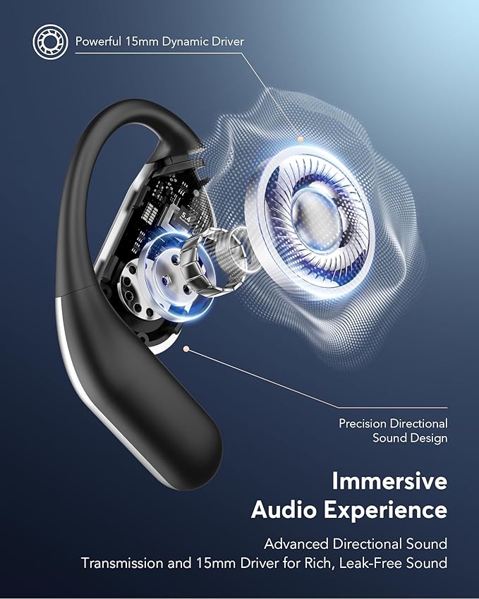 EUQQ AI Language Translation Earbuds, Bluetooth 5.4 Headphones Translator for 144 Languages & Accents