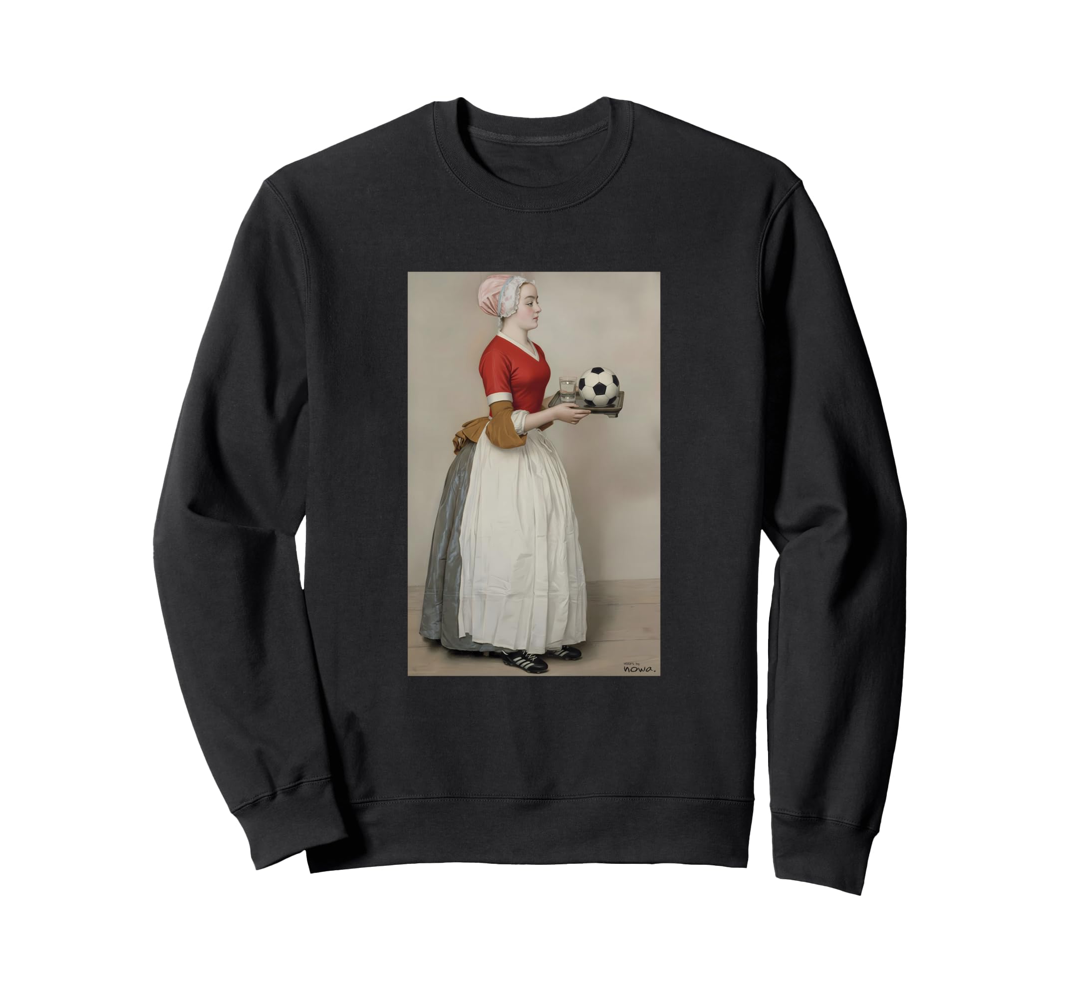 Serving Football Red Soccer Outfit Sweatshirt - Novelty Apparel for Adults