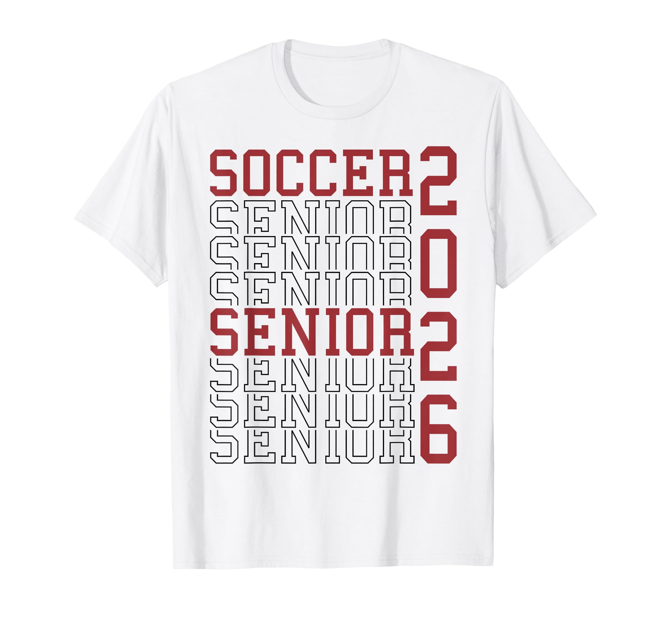 Soccer Senior Night Soccer Senior 2026 T-Shirt - Fun Novelty Design Unisex