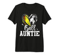 Ball Auntie Softball Soccer Ball Aunt T-Shirt - Streetwear Style Unisex