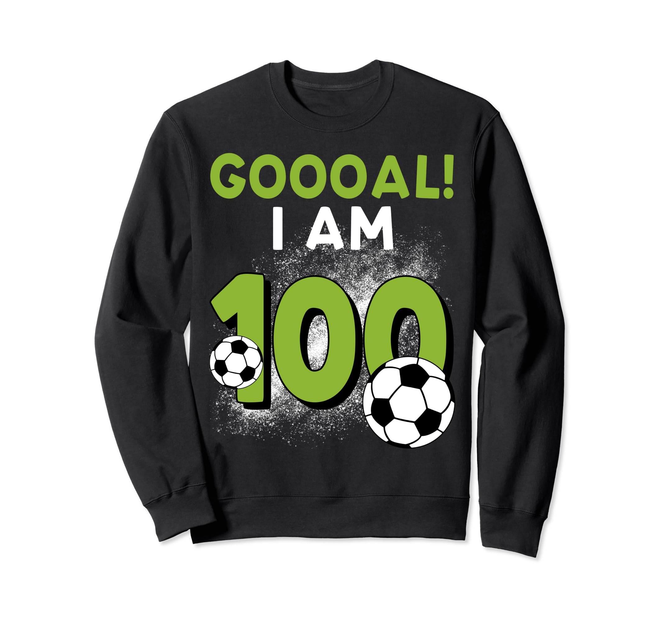 100Th Birthday Soccer Theme Sweatshirt - Casual Everyday Wear Unisex