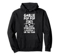Funny Hockey Goalie Pop Pop Ice Hoodie - Casual Everyday Wear Unisex