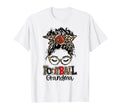 Leopard Messy Bun Grandma Life T-Shirt - Novelty Apparel Men Women