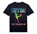 Funny Soccer Art Soccer Player T-Shirt - Casual Everyday Wear Men Women