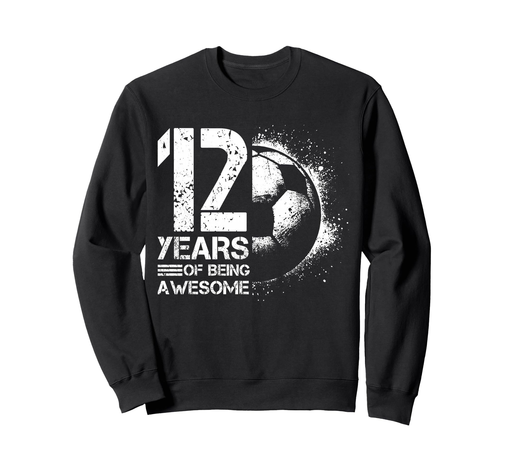 12Th Birthday Soccer Player Sweatshirt - Aesthetic Graphic for Adults