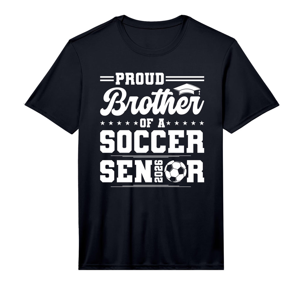 Proud Brother 2026 Senior Soccer Graduate T-Shirt - Unique Graphic Unisex